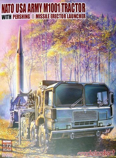 NATO M1001 MAN Tractor with Pershing II Missile on Missile erector Launcher UA72084