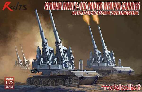Modelcollect UA72109 German WWII waffentrager AUF E100 with FLAK