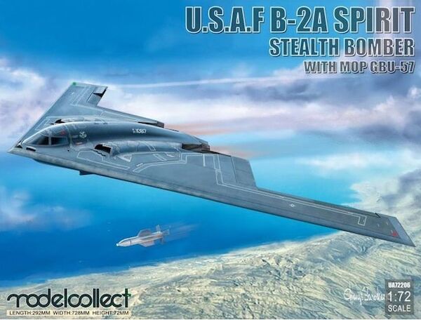 B2A Spirit (USAF Stealth Bomber) with MOP GBU57  UA72206