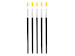 Set of 5 Flat Brushes MCR-PPB1500/S