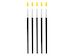 Set of 5 Flat Brushes MCR-PPB1500/S