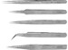 Set of 5 Fine Stainless Steel Tweezers MCR-PTW2185/S