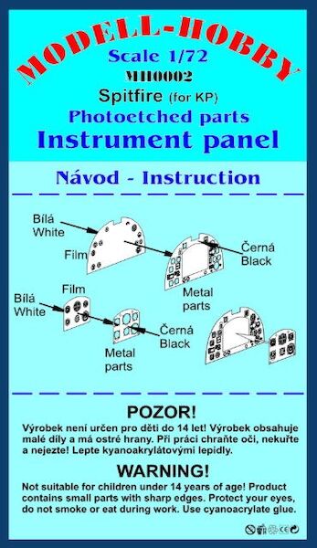 Spitfire MKIX  instrument panel (KP model - old)  K72902