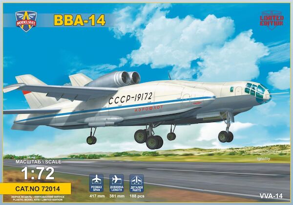 Bartini VVA-14 Soviet experimental hydroplane 72014