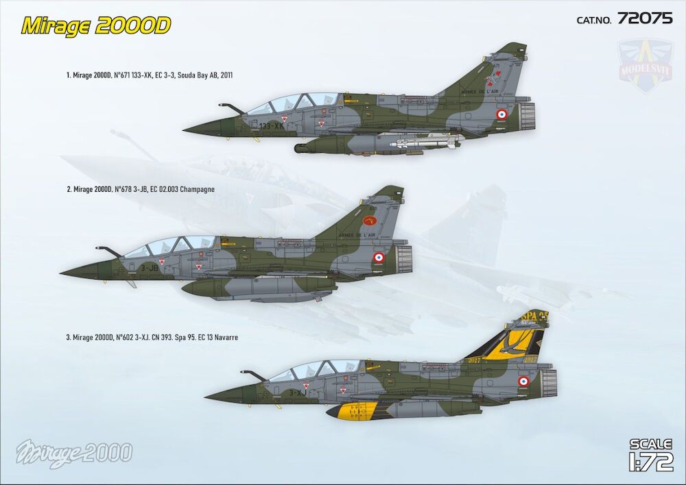 Modelsvit 72075 Mirage 2000D with SCALP-EG/