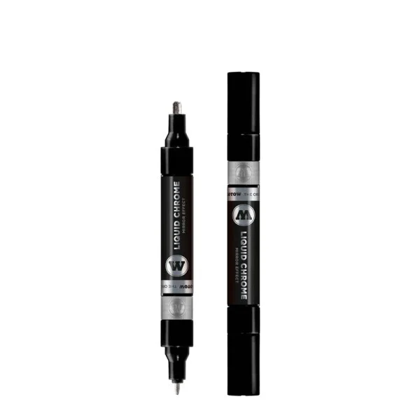 Molotow Liquid Crome twin pumpmarker 1,5mm and 4mm 703.107