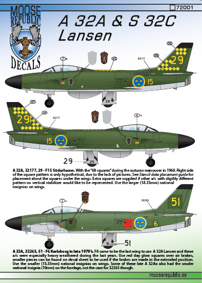 SAAB A32A and S32C Lansen 72001
