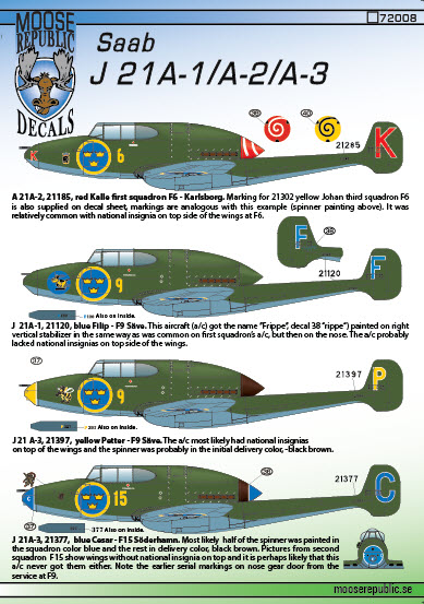 SAAB J21A-1/2/3  72008