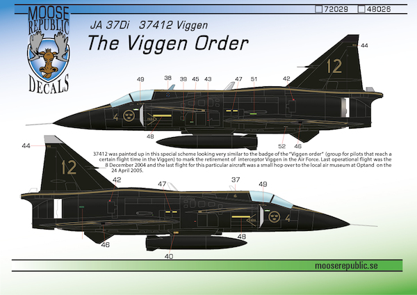 Saab JA37 Viggen "37412 The Viggen Order" 72029