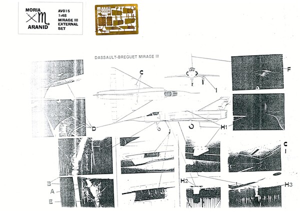 Mirage III Detail set  ARANID 4815