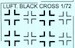 Luftwaffe Fighter Black Crosses CROSSES