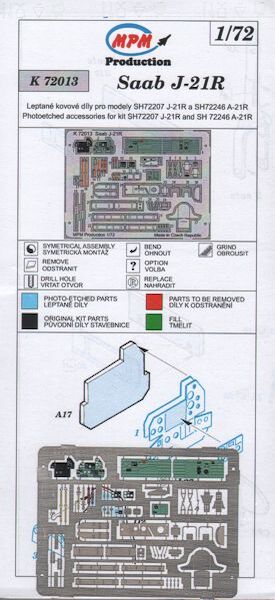 Saab J21R Detail set  MPM-K72013