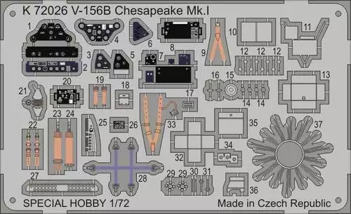 Vought V-156B Chesapeake MK1 Detail set  MPM-K72026