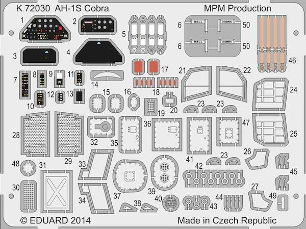 Bell AH1Q Cobra Detail set (Special Hobby) MPM-K72030
