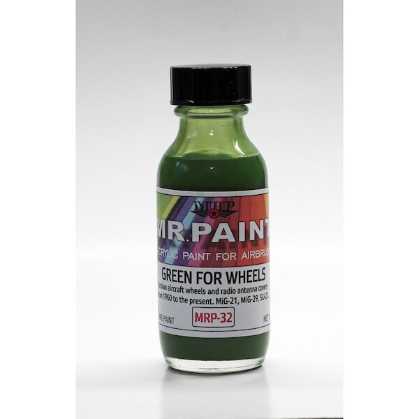 Russian aircraft wheel hub and antennae covers green (30ml Bottle) MRP-032