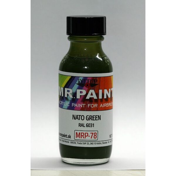 NATO Green, RAL6031 Modern AFV (30ml Bottle)  MRP-078