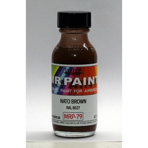 NATO Brown, RAL8027 Modern AFV (30ml Bottle)  MRP-079