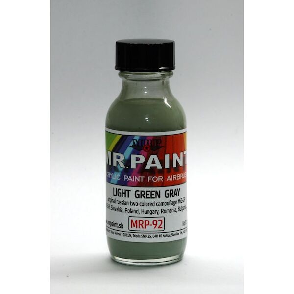 Light green-grey, Russian original Two tone camo on MiG29 (30ml Bottle) MRP-092