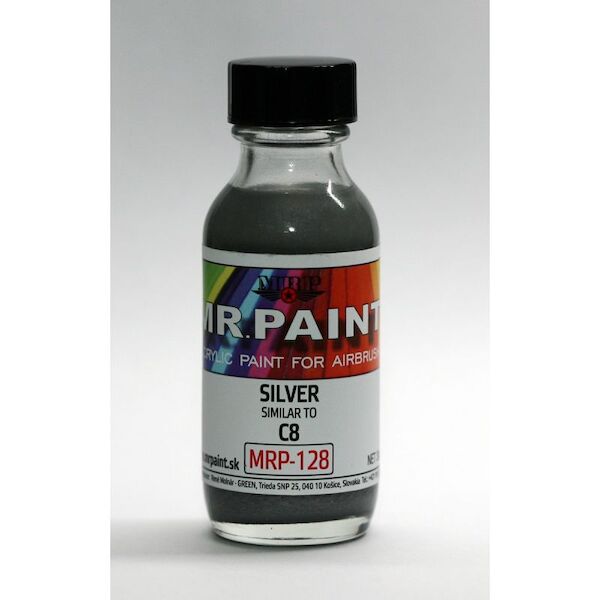 Silver Metallic  (30ml Bottle)  MRP-128