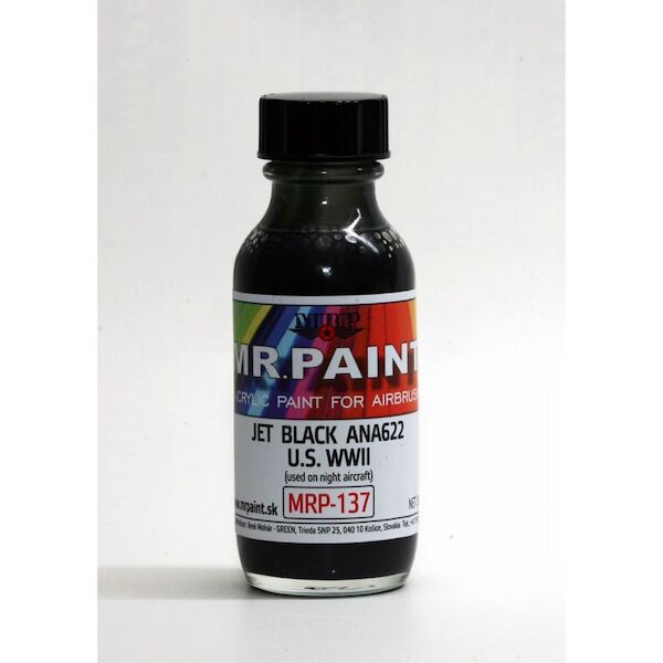 Jet Black ANA622 (for Night Aircraft) WWII US (30ml Bottle)  MRP-137