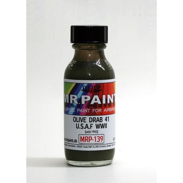 Olive Drab 41 (USA WWII until 1943) (30ml Bottle) MRP-139