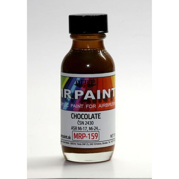 Chocolate Brown for Slovak Mi17, Mi24 etc...3 tone camo  (30ml Bottle)  MRP-159