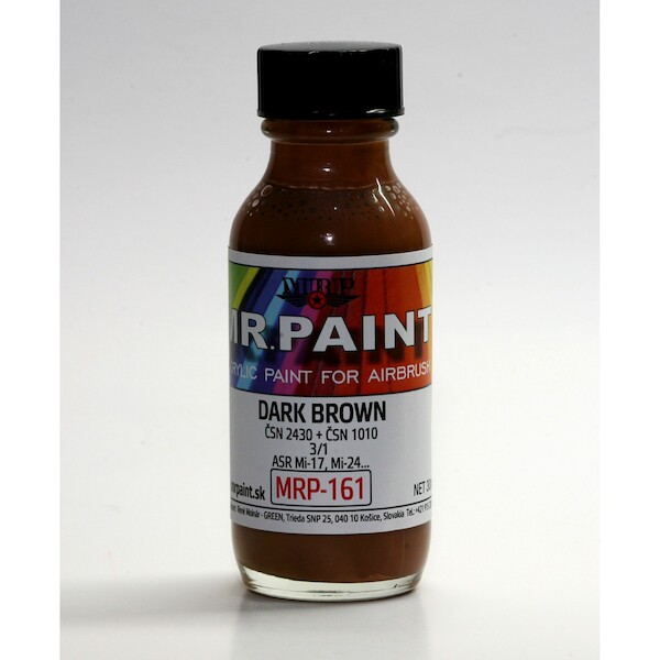 Dark Brown for Slovak Mi17, Mi24 etc...3 tone camo  (30ml Bottle)  MRP-161