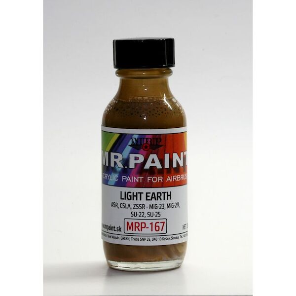 Light Earth Brown ParPac 5 tone camo (MiG23, MiG29,Su22, Su25 (30ml Bottle) MRP-167