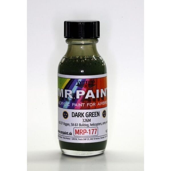 Swedish Army Dark Green 326M (30ml Bottle)  MRP-177