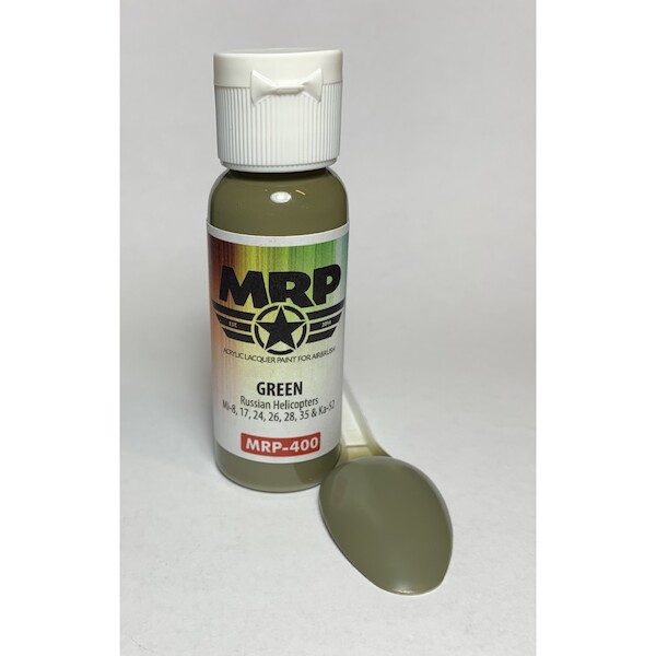 Green Russian Helicopters   (Mil MI8, Mi24, Mi26 (30ml Bottle)  MRP-400