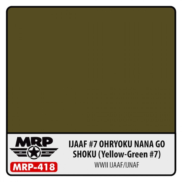 IJAAF #7 Ohryoku Nana Go Shoku (Yellow Green #7)(30ml Bottle) MRP-418