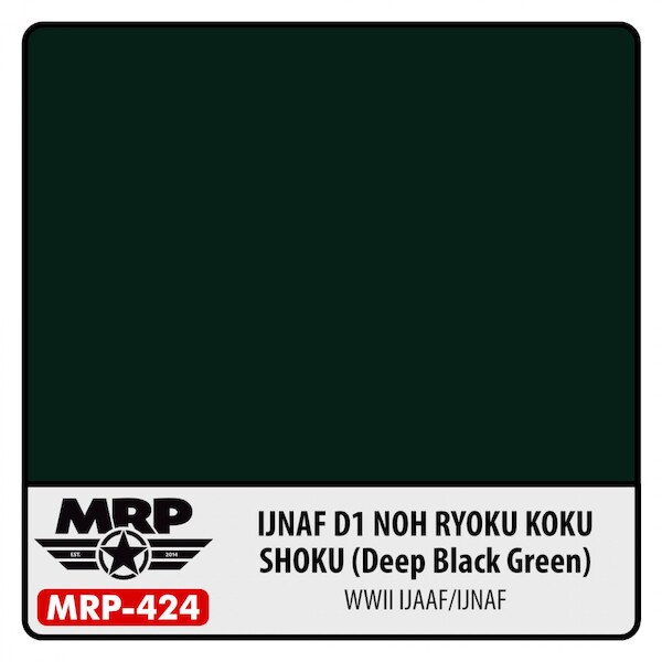 IJNAF D1 Nohryokukokushoku (Deep Black Green)(30ml Bottle) MRP-424