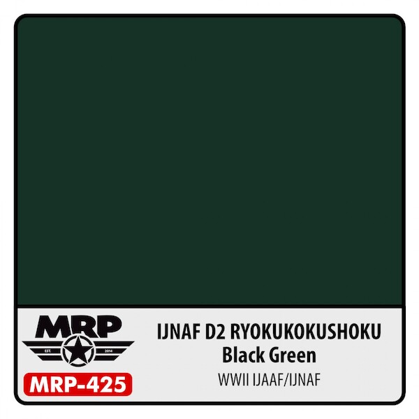 IJNAF D2 Ryokukokushoku (Black Green)(30ml Bottle)  MRP-425