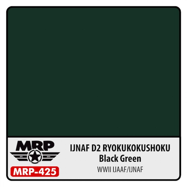 IJNAF D2 Ryokukokushoku (Black Green)(30ml Bottle) MRP-425
