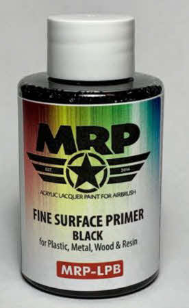 MR. Paint Fine surface Primer for Plastic, Metal, Wood and Resin - Black mrp-LPB
