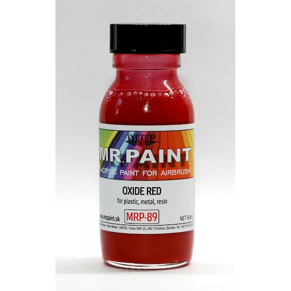 MR. Paint Fine surface Primer for Plastic, Metal, Wood and Resin - Oxide red mrp-LPR