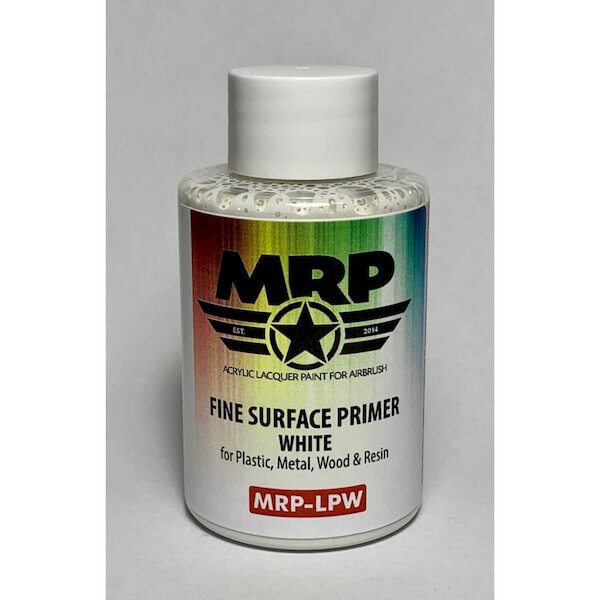 MR. Paint Fine surface Primer for Plastic, Metal, Wood and Resin - White MRP-LPW