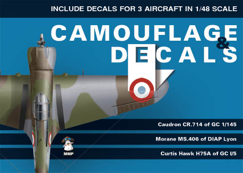 Camouflage & Decals (MS406, Curtiss P36, CR714) 9788361421313
