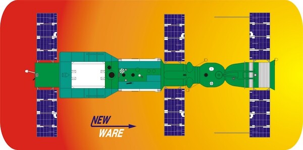 Salyut 1 Space-station with Soyuz 11 NW033