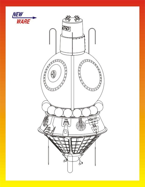 Voskhod 1 Spacecraft (7K-OK)  - first 3men spacecraft  NW086