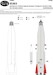 Atlas B Nosecone conversion set for Mercury capsule (Revell,  Atlantis)  NW150