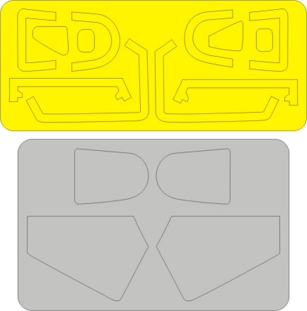 B1B Canopy window Masks (Revell) NWAM0014