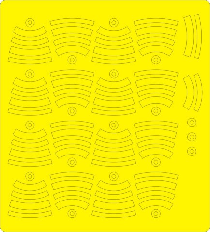 Masks for MK82 Bombs with two stripes (12x) (Hobbyboss) NWAM0018