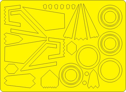 Lockheed F117A Nighthawk Airbrush Masks BASIC (Tamiya 61059)  NWAM0076