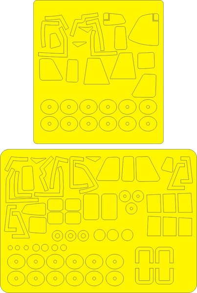 H-21C Shawnee Airbrush Masks EXPERT (Italeri)  NWAM0098