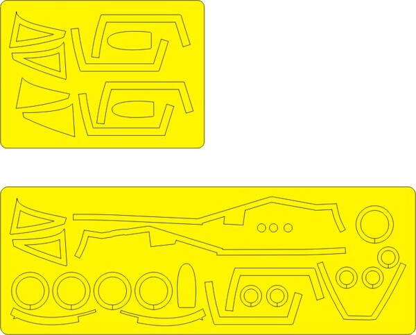 F101A Voodoo Airbrush Masks -ADVANCED- (Valom) NWAM0137
