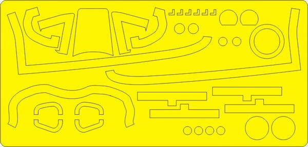 North American P51D/K Miustang Airbrush Masks - BASIC - (Airfix) NWAM0198