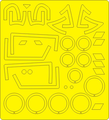 A6E TRAM Intruder Airbrush Masks - BASIC - (Hobby Boss) NWAM0200