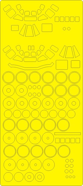 Tupolev Tu95MS Bear H Airbrush Masks - EXPERT - (Trumpeter)  NWAM0228