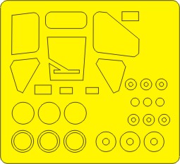 Kamov Ka50 Black Shark Airbrush Masks - BASIC - (Hobby Boss)  NWAM0233